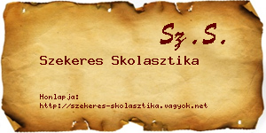 Szekeres Skolasztika névjegykártya